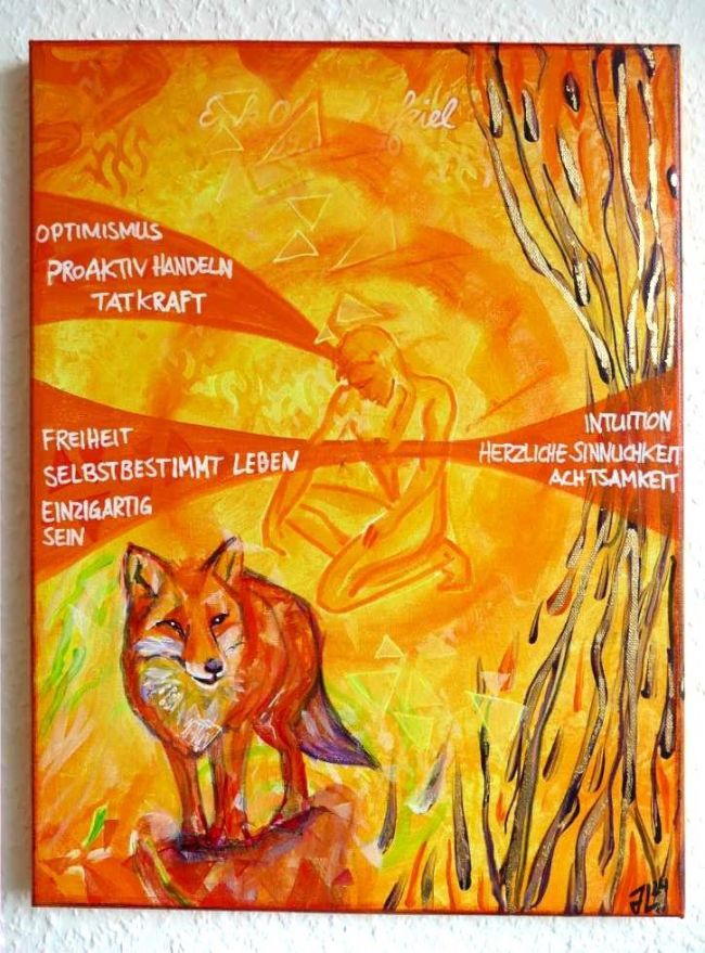 Seelenplan - Energiebild mit Fuchs